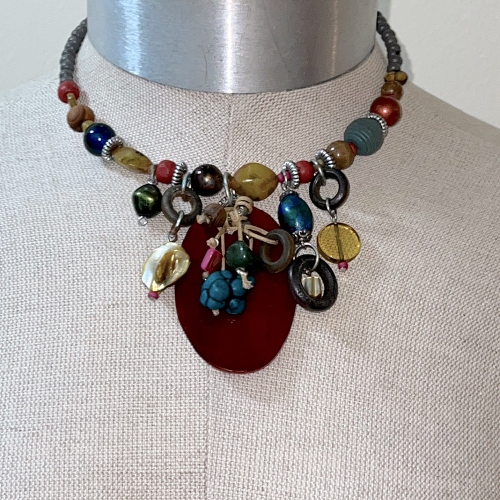 Treska Charm Choker Necklace